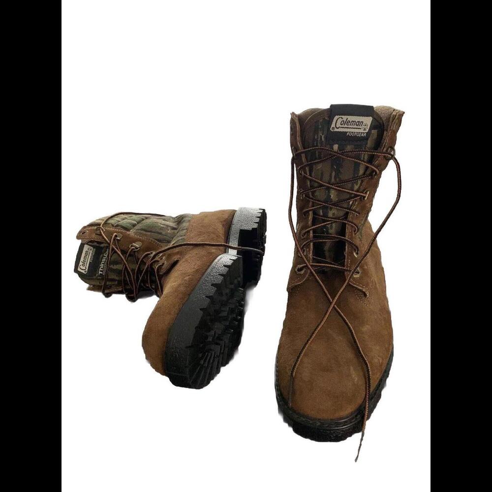 Coleman Camo Thinsulate Ultra Boots Outdoor Made in USA Men's Size 9N